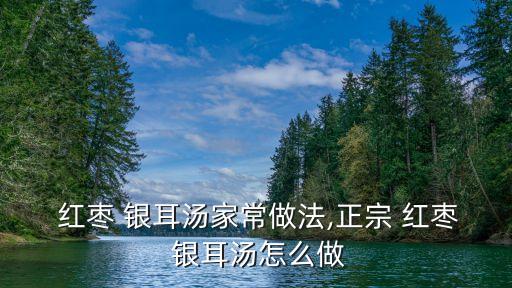  紅棗 銀耳湯家常做法,正宗 紅棗 銀耳湯怎么做