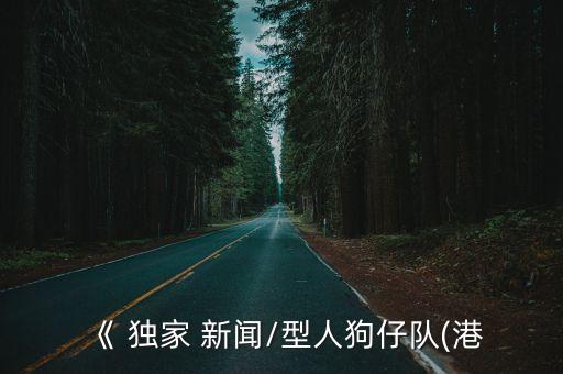 《 獨家 新聞/型人狗仔隊(港