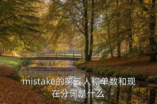  mistake的第三人稱單數和現在分詞是什么