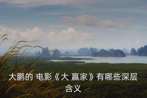 大鵬的 電影《大 贏家》有哪些深層含義