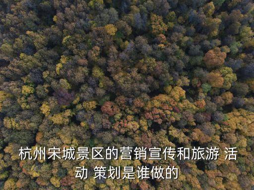 杭州活動策劃,杭州宋城景區(qū)成為宋城集團(tuán)旗下旅游景點(diǎn)