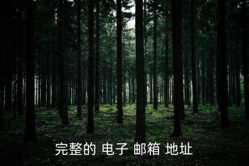 完整的 電子 郵箱 地址