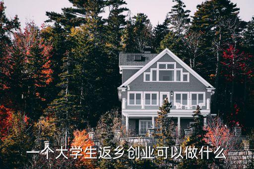 回鄉創業，大學生回家創業做什么好