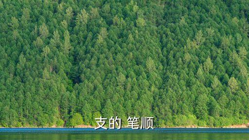 支的 筆順