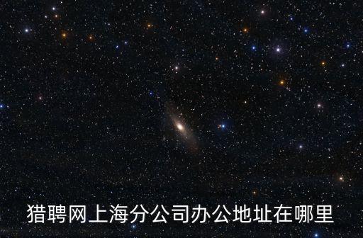 獵聘網上海分公司辦公地址在哪里
