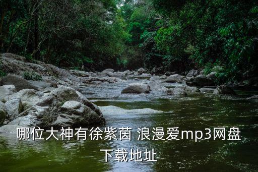 哪位大神有徐紫茵 浪漫愛mp3網盤下載地址