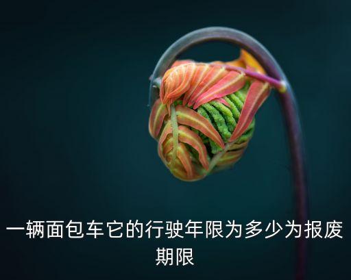 一輛面包車它的行駛年限為多少為報廢期限