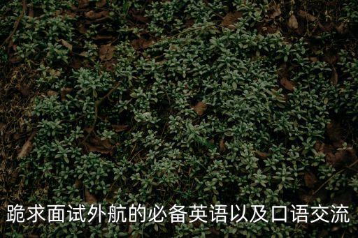 必背英文面試口語，英語面試口語怎么練習
