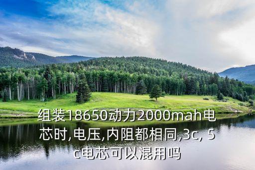 組裝18650動力2000mah電芯時,電壓,內阻都相同,3c, 5c電芯可以混用嗎