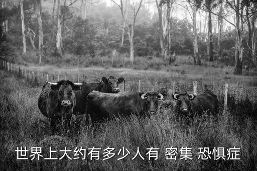 世界上大約有多少人有 密集 恐懼癥
