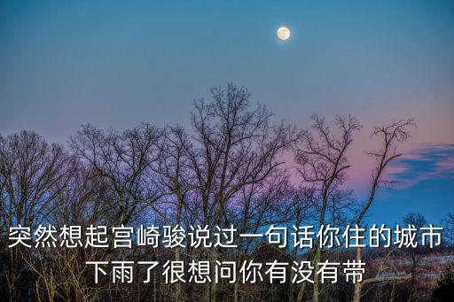 宮崎駿愛情語錄，那個第一個向我表白的人謝謝你讓我知道了人生的第一次被愛這