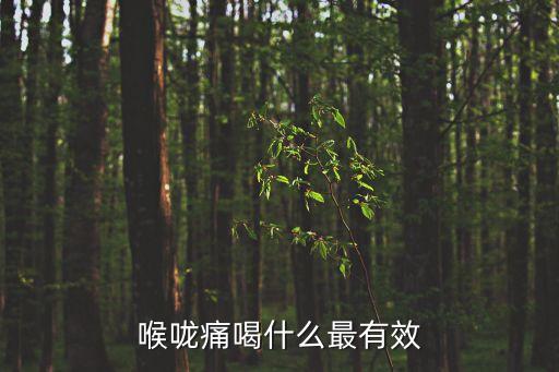 喉嚨痛喝什么最有效