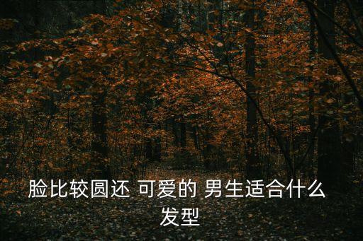 男生可愛(ài)發(fā)型,圓臉可愛(ài)男生適合的發(fā)型有哪些?