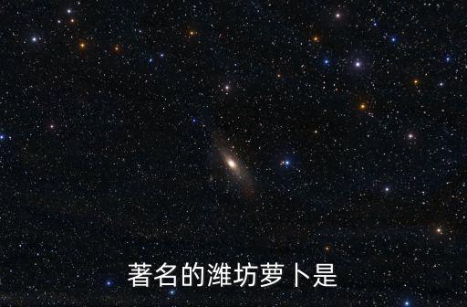 著名的濰坊蘿卜是