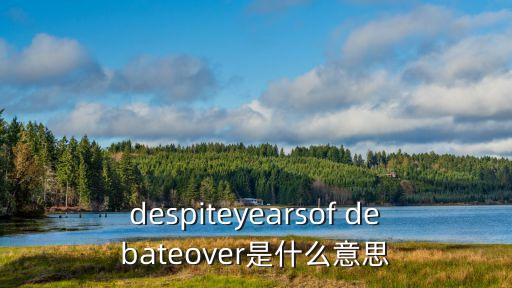 despiteyearsof debateover是什么意思