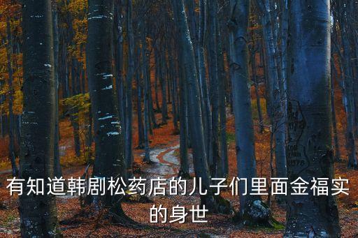 金福實，金福實是誰扮演的