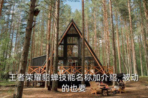 王者榮耀貂蟬技能名稱加介紹, 被動的也要