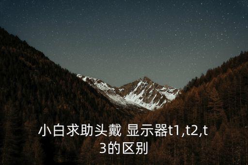 小白求助頭戴 顯示器t1,t2,t3的區(qū)別
