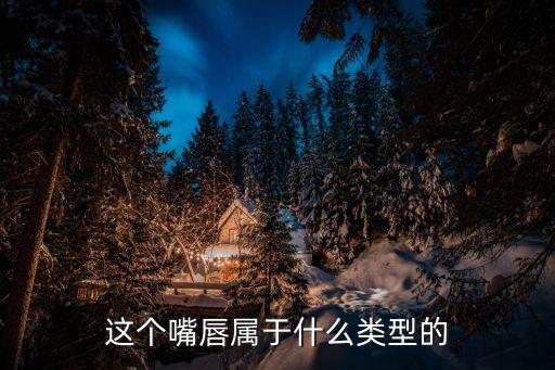 這個(gè)嘴唇屬于什么類型的