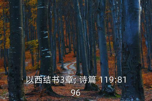 詩篇119,第三章:我向你要他的命