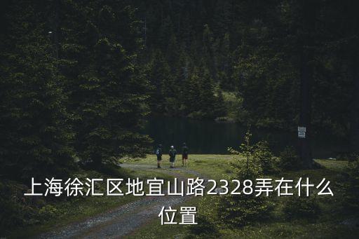 上海市閔行宜山路2328，上海市宜山路是什么區(qū)