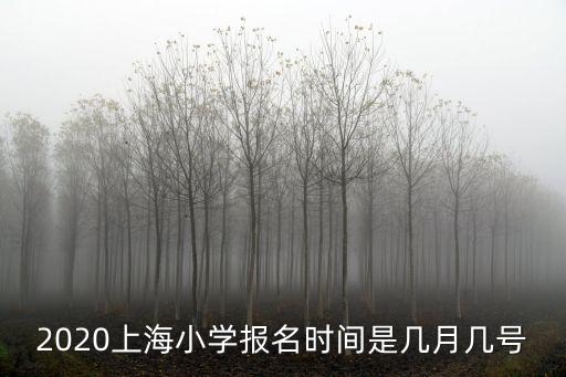2020上海小學(xué)報名時間是幾月幾號