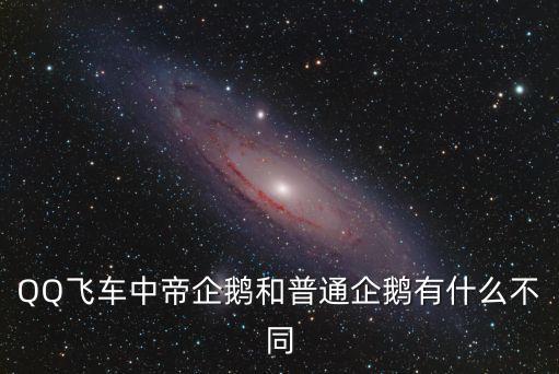 QQ飛車中帝企鵝和普通企鵝有什么不同