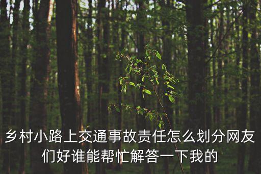 鄉間的小路上，私自在鄉村小路上設置障礙物對他人造成損失怎么辦