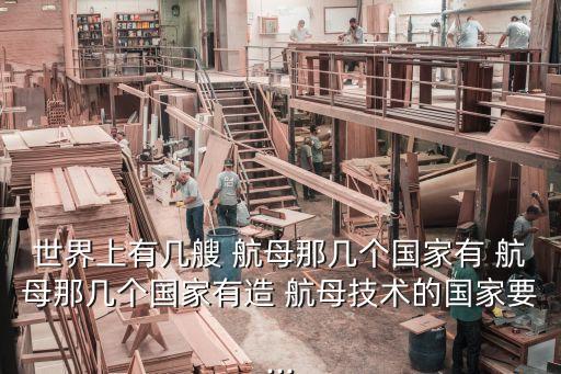 各國航母數量,除中國買的退役未完工航母外17國有造航母儲備