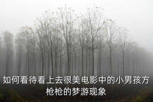 如何看待看上去很美電影中的小男孩方槍槍的夢游現(xiàn)象