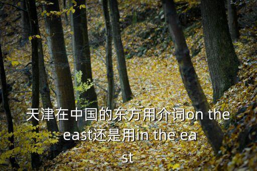 天津在中國的東方用介詞on the east還是用in the east