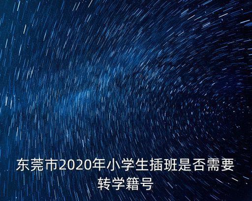 2020年東莞積分入學可以插班嗎，2015年新莞人積分入學插班生可以嗎