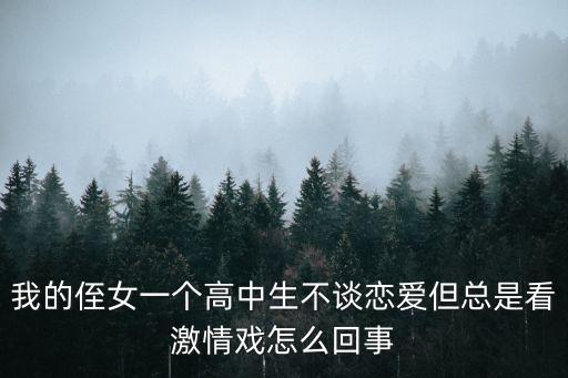 我的侄女一個高中生不談戀愛但總是看激情戲怎么回事
