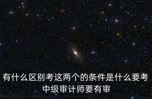 中級審計，有什么區別考這兩個的條件是什么要考中級審計師要有審