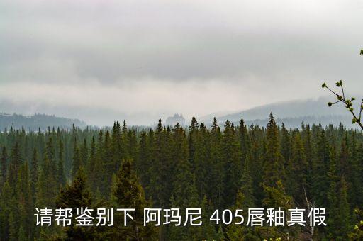 請幫鑒別下 阿瑪尼 405唇釉真假