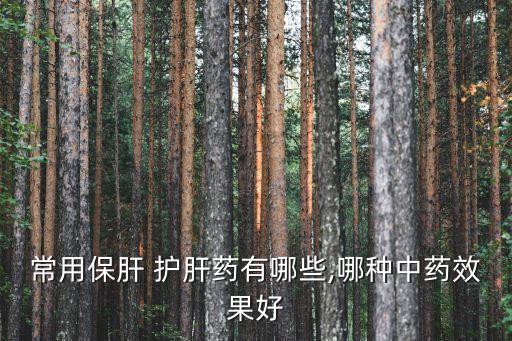 常用保肝 護肝藥有哪些,哪種中藥效果好