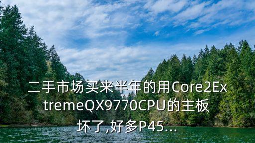 二手市場買來半年的用Core2ExtremeQX9770CPU的主板壞了,好多P45...
