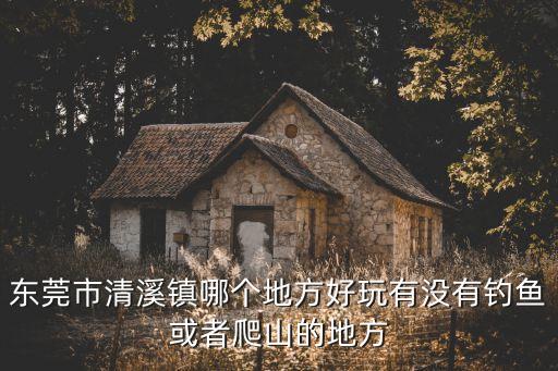 東莞清溪小鎮里有什么好玩的，東莞市清溪鎮哪個地方好玩有沒有釣魚或者爬山的地方