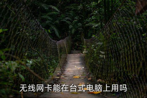 無線網卡能在臺式電腦上用嗎