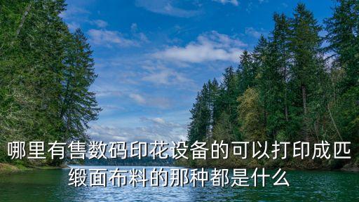 哪里有售數碼印花設備的可以打印成匹緞面布料的那種都是什么