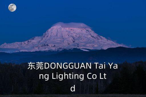 東莞DONGGUAN Tai Yang Lighting Co Ltd