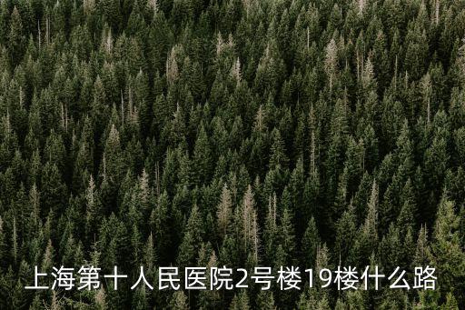 上海第十人民醫院2號樓19樓什么路