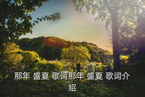 盛夏歌詞,原創單曲:放棄規則放縱