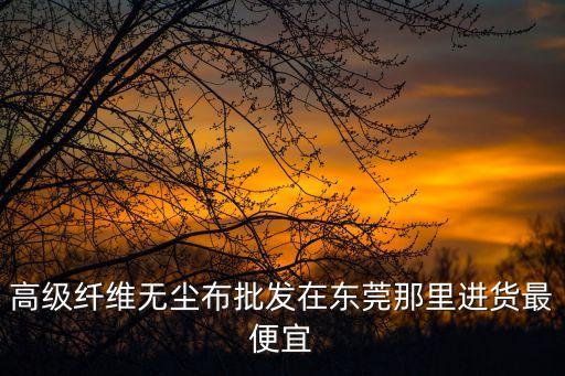 東莞高端篩允程貿(mào)邪，高級纖維無塵布批發(fā)在東莞那里進(jìn)貨最便宜