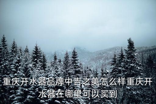 重慶開水器品牌中吉之美怎么樣重慶開水器在哪里可以買到