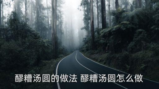 醪糟湯圓的做法 醪糟湯圓怎么做