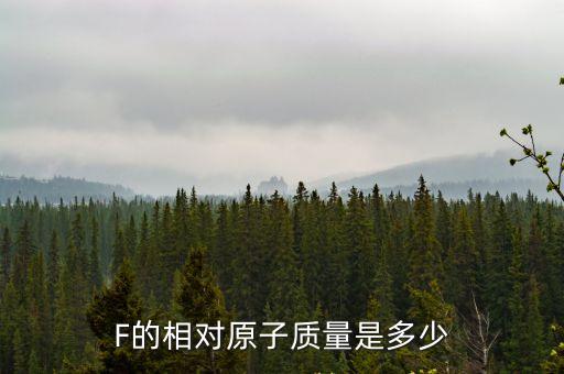 F的相對原子質量是多少