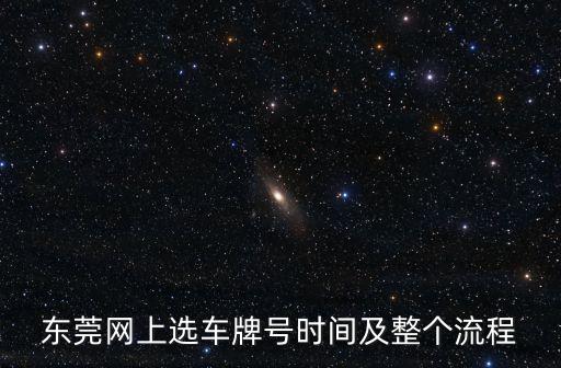 東莞網上選車牌號時間及整個流程