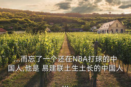 ...而忘了一個還在NBA打球的中國人,他是 易建聯(lián)土生土長的中國人...