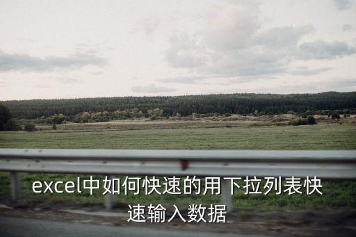excel中如何快速的用下拉列表快速輸入數(shù)據(jù)